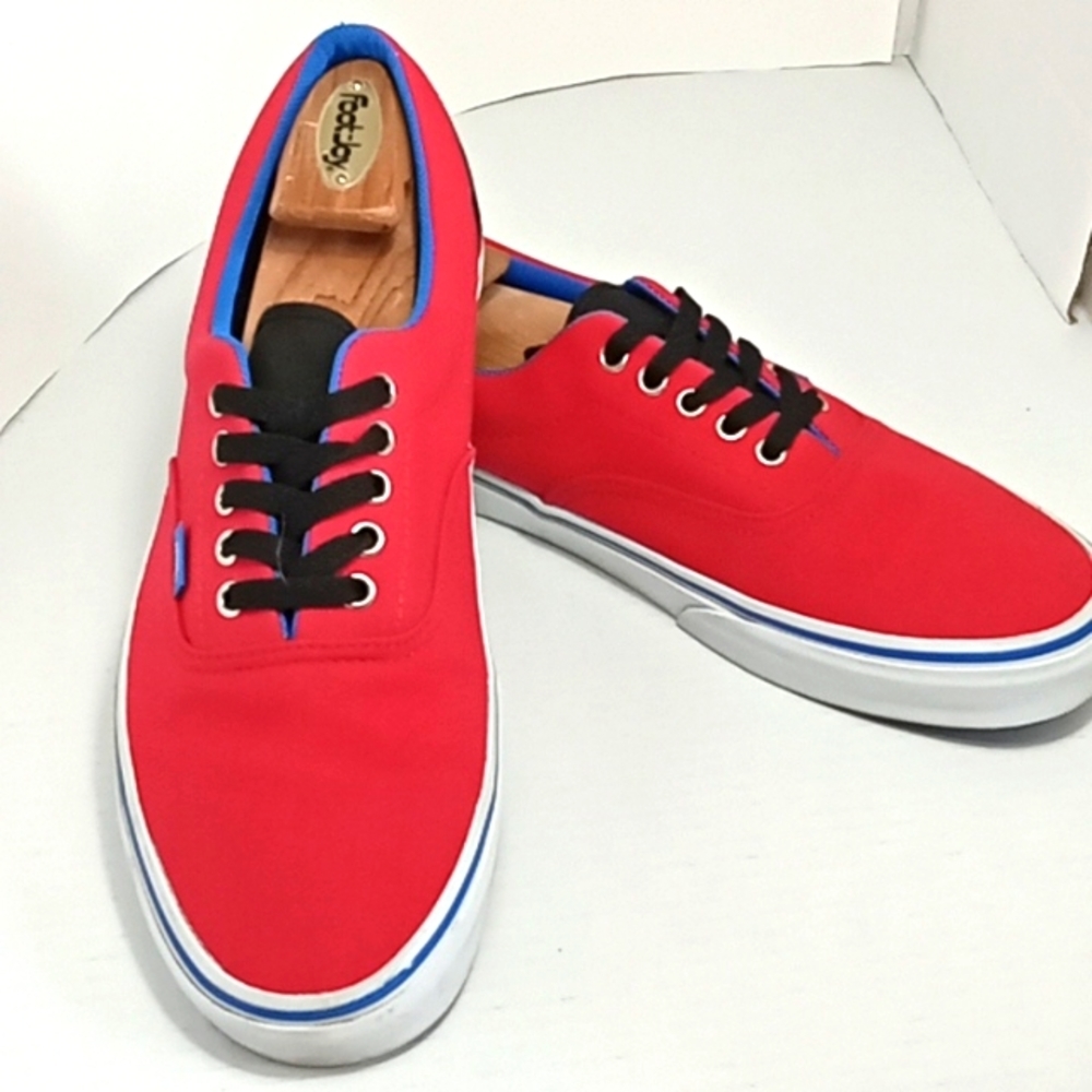 Vans ERA Low-Top Red Black and Blue Men's Size 11.5